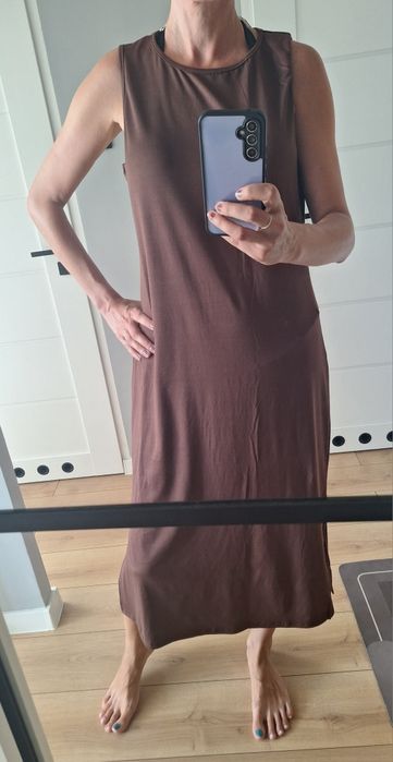 Sukienka damska L kawowa