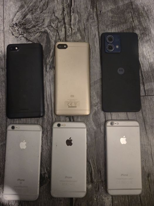 Zestaw 6 telefonów iPhone Motorola xiaomi