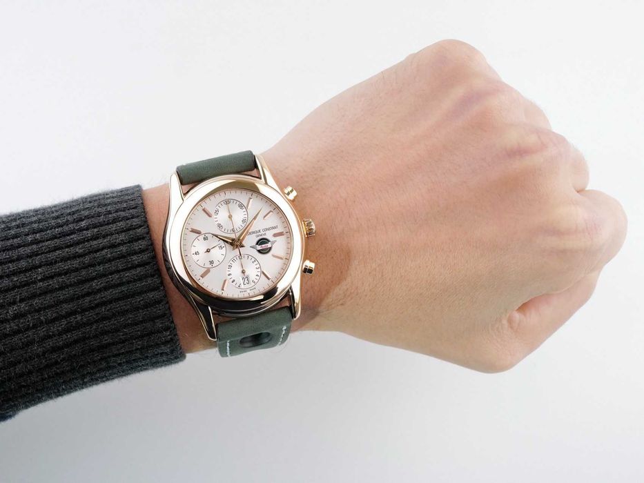 Frederique Constant Vintage Rally Healey Chronograph 18K Rose Gold Limited Edition 42