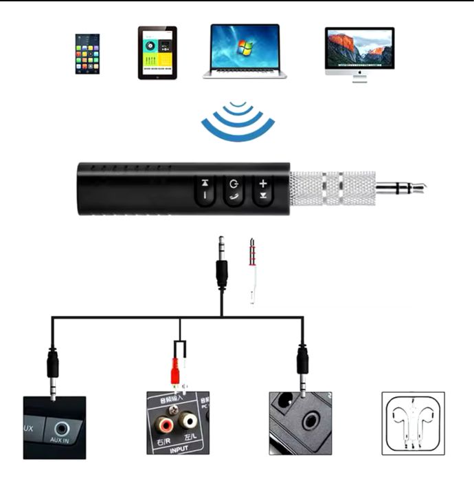 Bluetooth 5.0 para carro entrada aux
