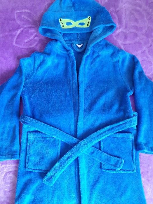 Szlafrok dla chłopca SUPER HERO 122 roz. 7 lat.