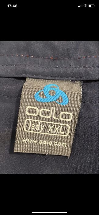 Odlo lady XXL damskie bermudy capri szybkoschnące sportowe granat