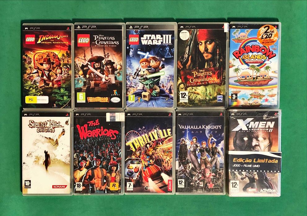 PLAYSTATION Portátil PSP Breath Dead Disgaea Hearts Lego Taxi Warriors