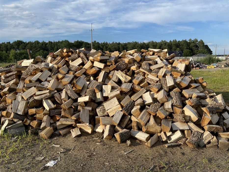 Drewno opałowe suche brzoza, dab, czeremcha, sosna