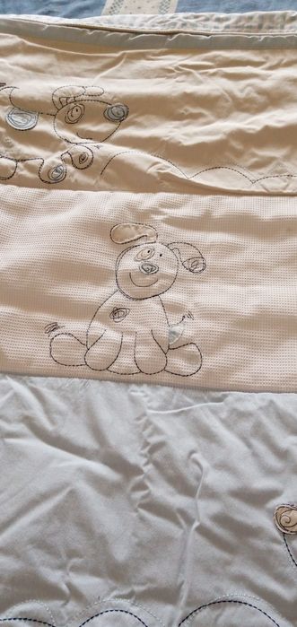 Edredom e resguardo berco menino como novo