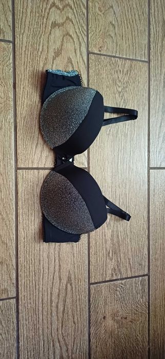Szary# srebrny biustonosz Mister Lady r. 85 C