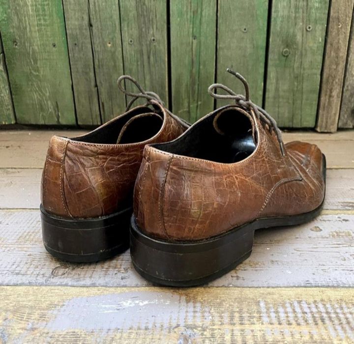 Fabio de marco дизайнерські італійські шкіряні туфлі дербі коричневі