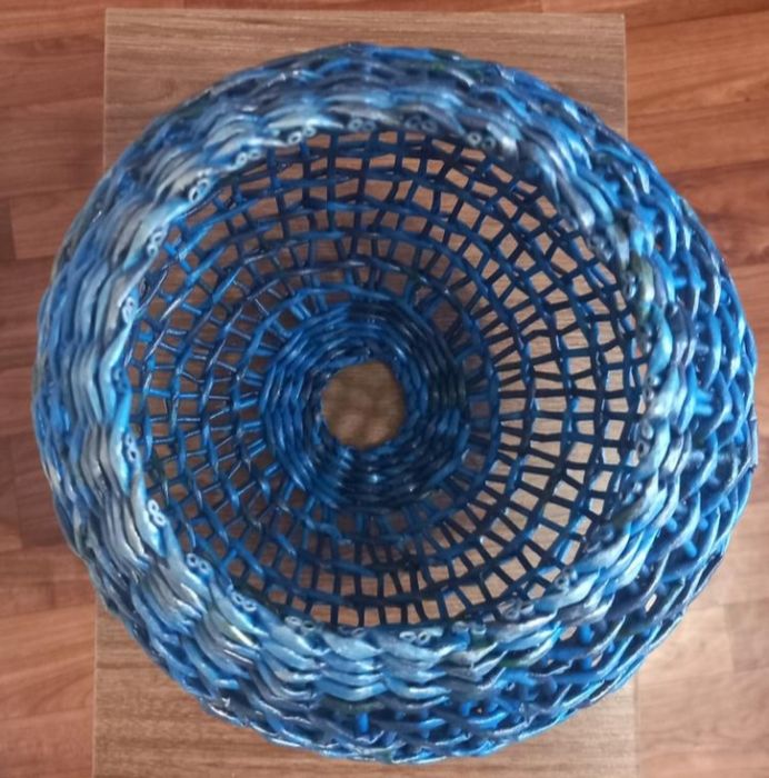 Абажур з паперової лози