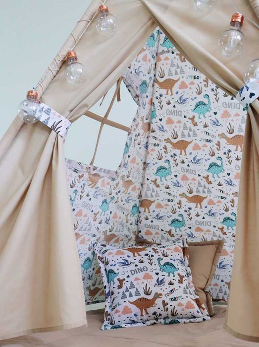 Вігвам для хлопчика Динозаврики. Повний комплект