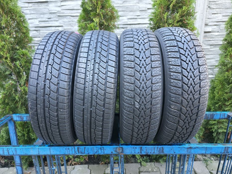 4szt zima 165/70-14 2x Austone 85T 6mm + 2x Dunlop 81T 6mm