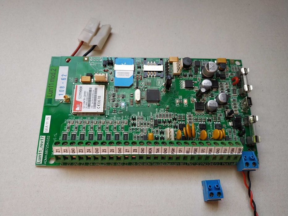 Плата охоронної сигналізації централь ППК Lun11 mod.2 (Лунь 11 мод.2)