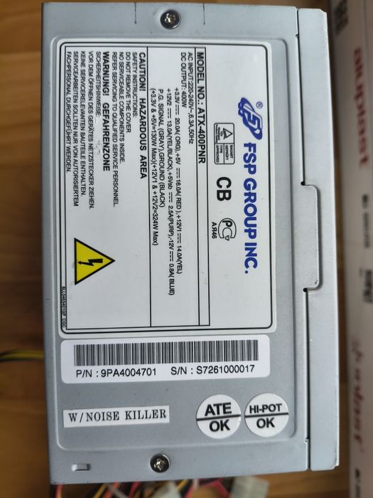 Блок живлення компютера FSP ATX-400PNR