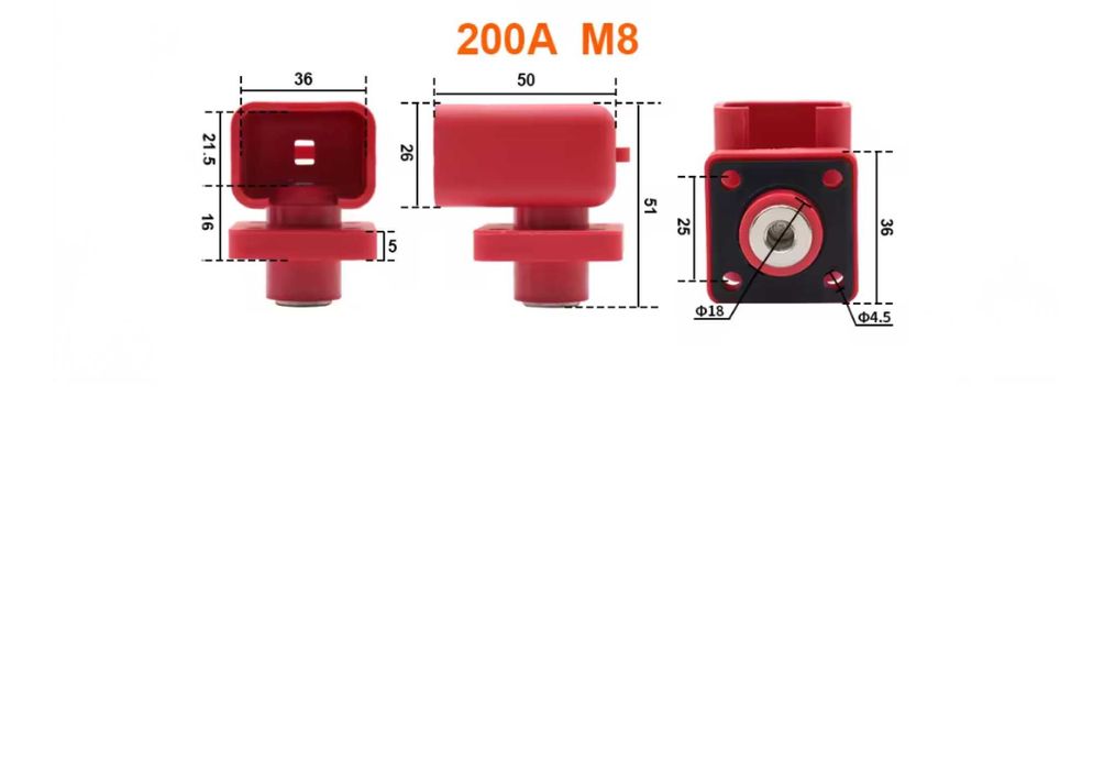 Клема для комірок OMCH 200A — Клема для акумуляторів та енергосховищ