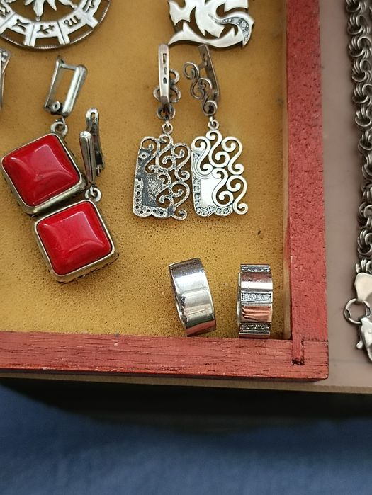 Серебро разное кулоны серьги кольца 925 украинское производство