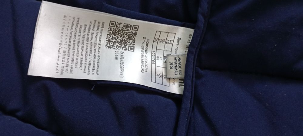 Piękna damska granatowa kurtka jesienna marki Guess xs