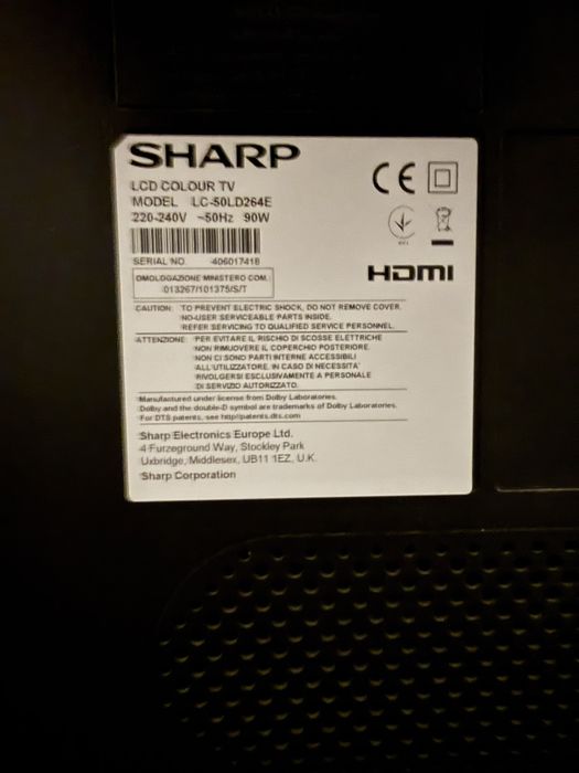 Telewizor SHARP 50 cali sprawny