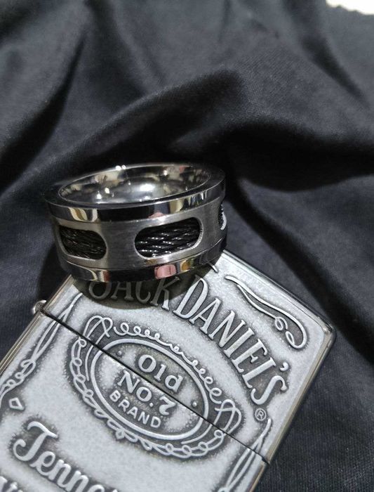 Брутальное мужское кольцо. Нержавеющая сталь. Новое. Размер 20.0