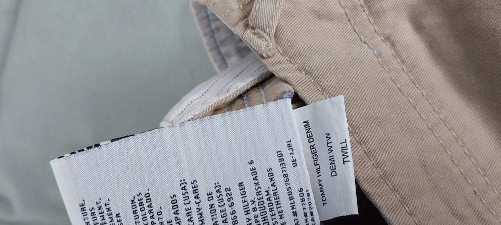 Spodnie beżowe bryczesy unisex L  tommy hilfiger denim z m