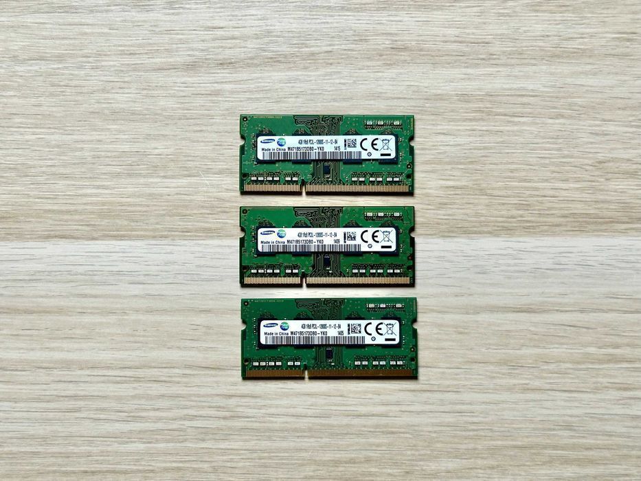 RAM Samsung 12GB 3x4GB DDR3 / DDR3L PC3L 12800S – sprawna / testowana