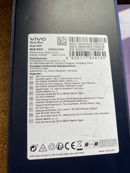 Vivo v21 5g 128 GB