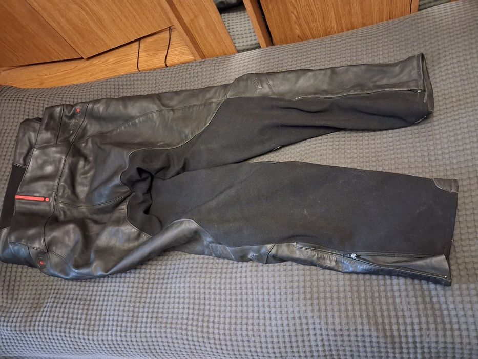 Мотоштани шкіряні чоловічі Grid розмір XXL
