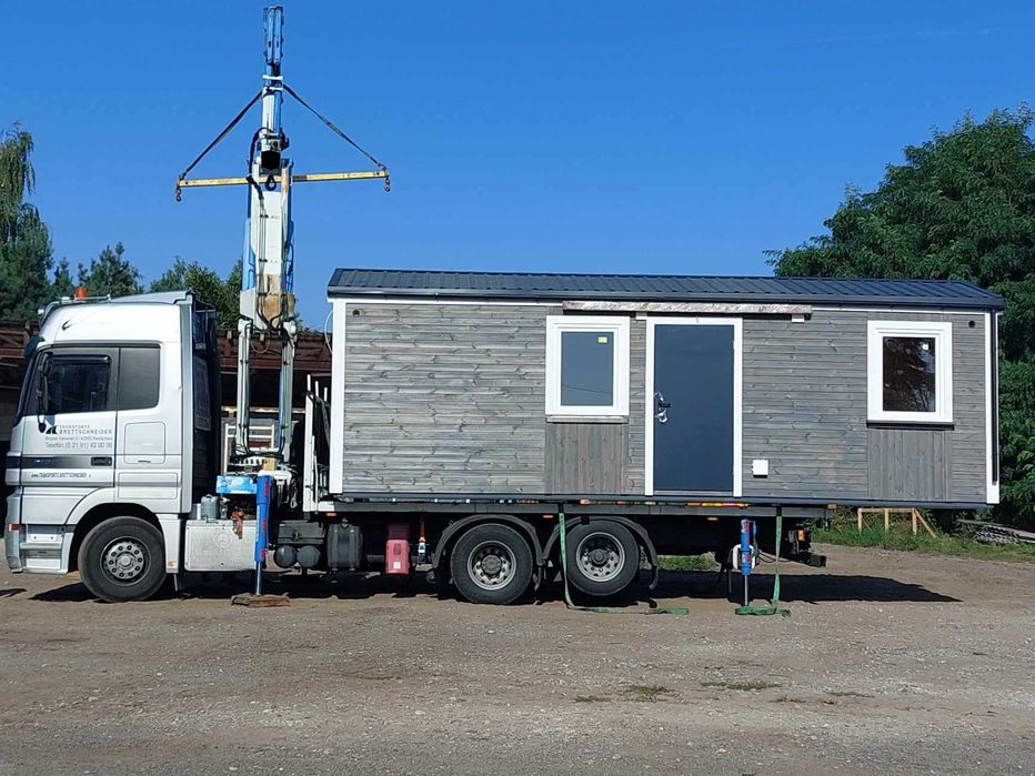 Domek drewniany ocieplony 8mx3,2m