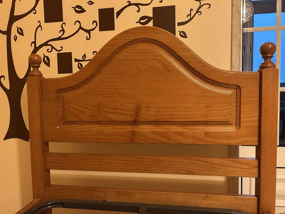 Cama de solteiro madeira maciça64564345489539122