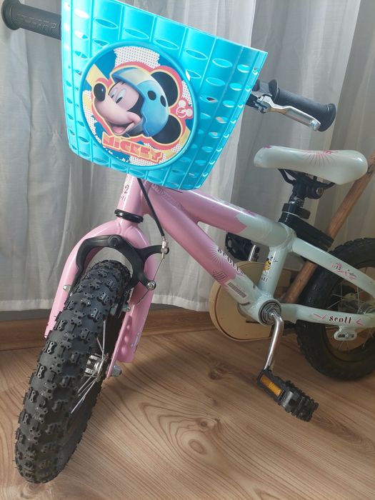 Lekki rower Scott Contessa JR 12" | Aluminium | Koszyk + Prowadnik