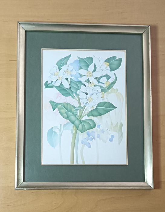 Quadro com desenho florido