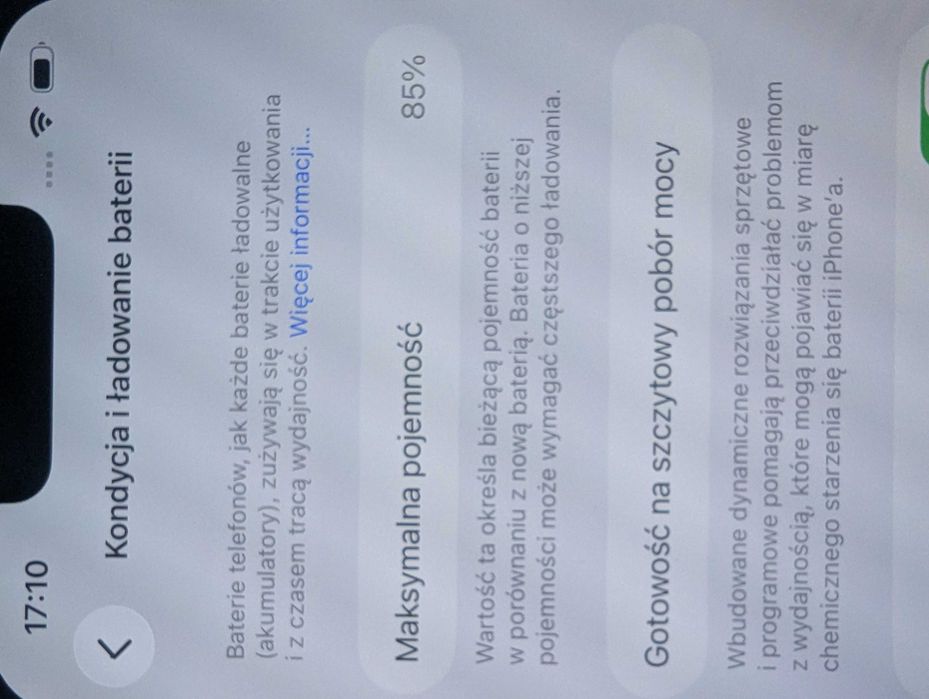 Smartfon iPhone 13 256GB biały stan: A+ bateria: 85% gwarancja