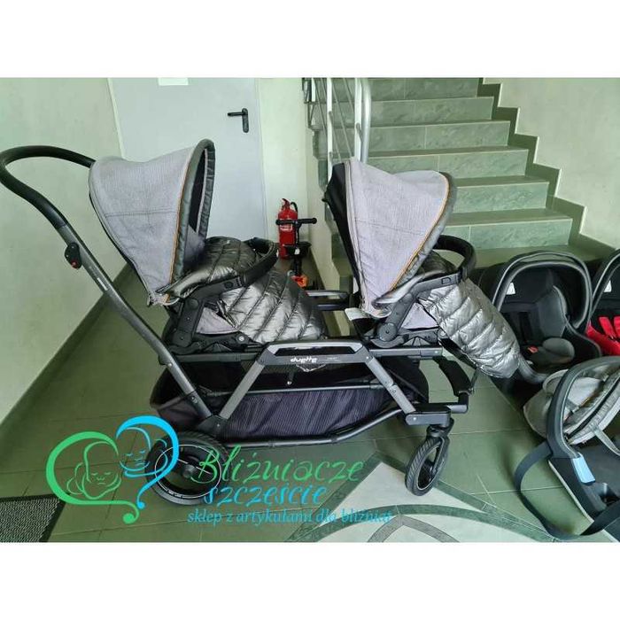 Włoski wózek 4w1 dla bliźniąt KOMIS