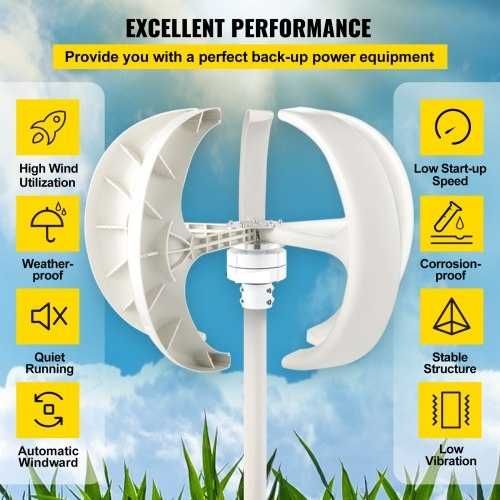 Gerador Eólica 600w 12V (Autocaravana / Campervan)
