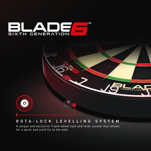 Winmau Blade 6 + Opona ochronna - profesjonalna tarcza do darta - nowa