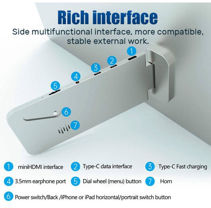 Монітор портативний 161FCJ / 16.1'' / IPS / 1920x1080 / Type-C / HDMI