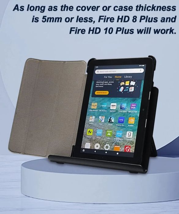 Bezprzewodowa stacja ładująca do tableta Fire HD 8 Plus i 10 Plus