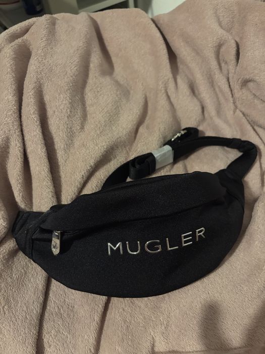 Nerka Mugler czarna z srebrnymi dodatkami