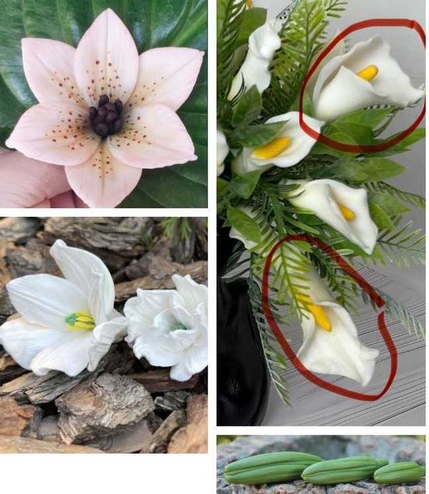 Силіконові форми для мила тюльпан, троянда, лілії, півонія, еустома