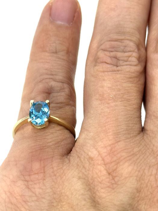 Złoty pierścionek rozmiar 16