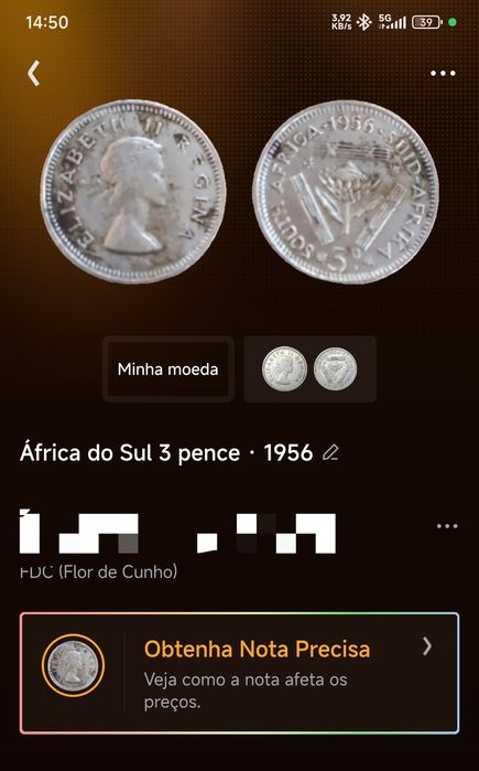 Moeda de Prata África do sul