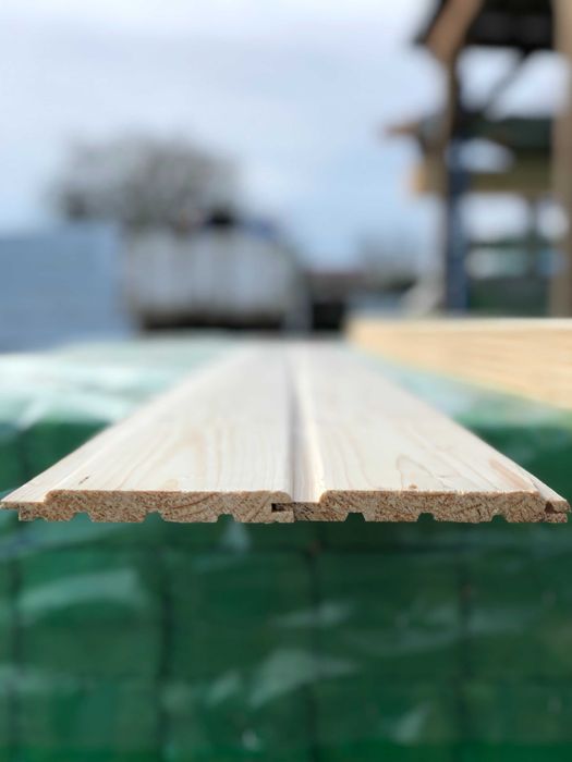 Podbitka boazeria elewacja swierkowa profil softline 14mmx121