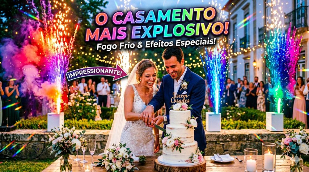FOGO FRIO SPARKLES Para Casamentos e Eventos