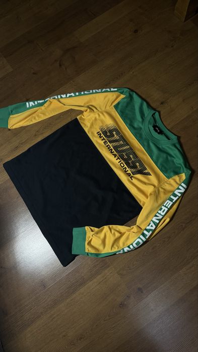 Лонгслив Stussy Jamaica Moto Crewneck
