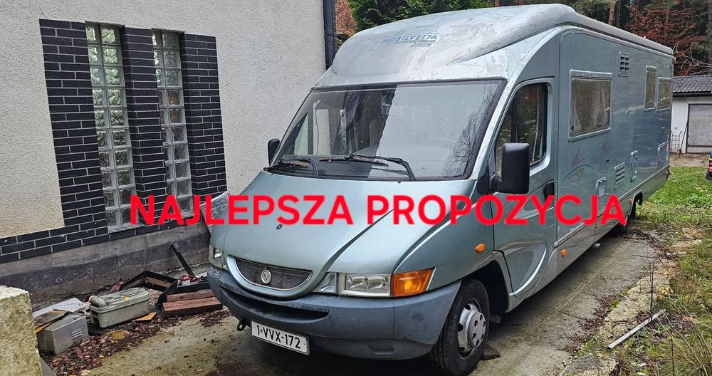 Iveco Mobilvetta  8 osobowy Daily Bluline 8,6m, camper, kampingowy, zamiana GLE, Maveric