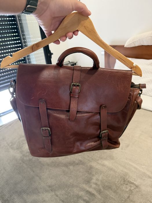 Pasta em pele (exterior 100% couro legítimo) marac Zara