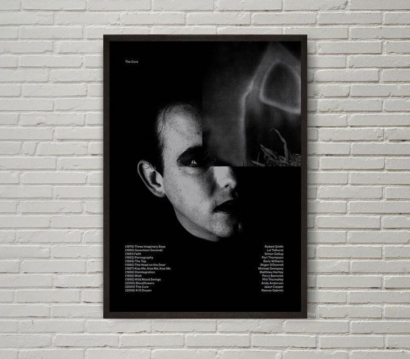 THE CURE (plakat, sitodruk) Faith