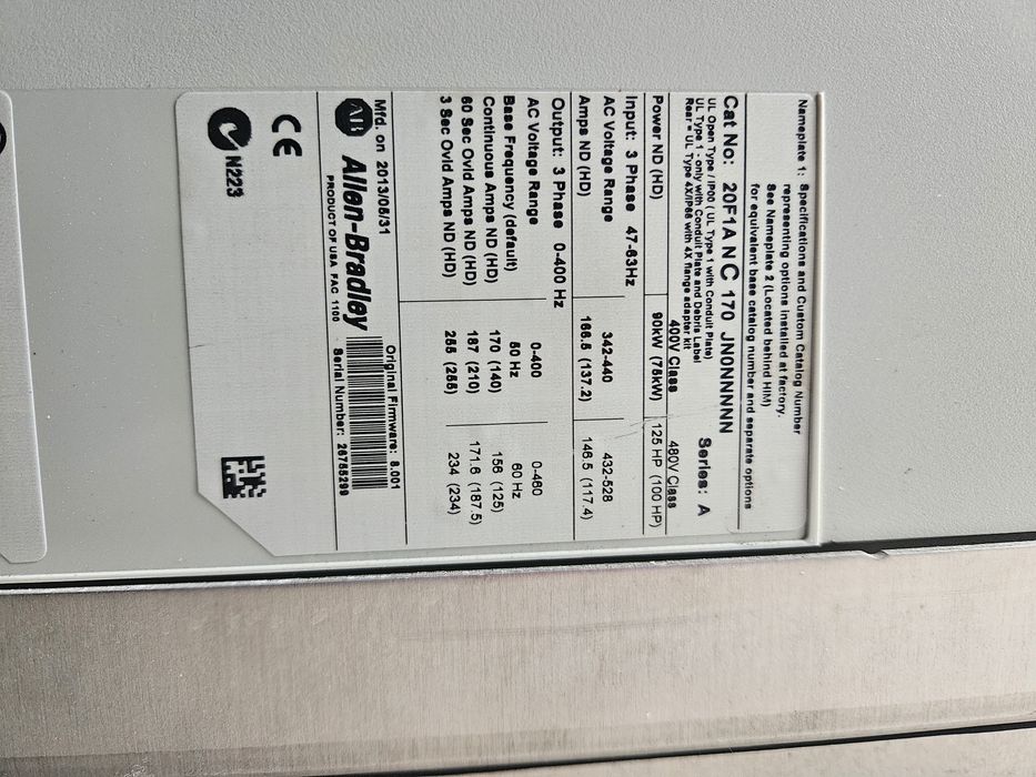 Falownik Powerflex 753  90 kW