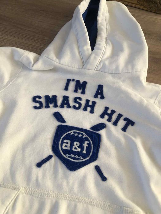 Bluza bawełniana firmy Abercrombie biala