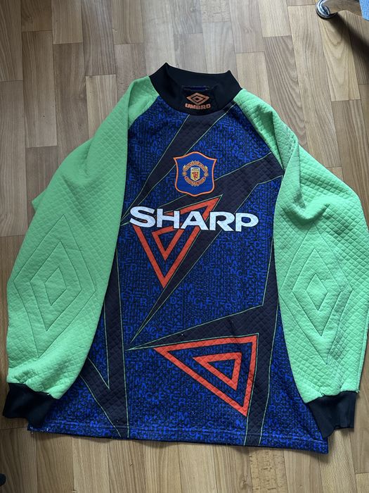Ретро футболка Manchester United 1994/96 Goalkeeper Umbro Sharp