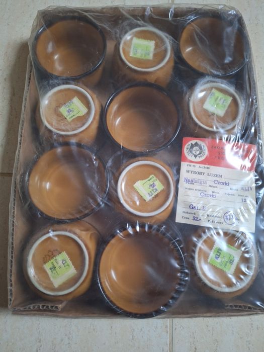 Zestaw 12 kokilek "Nostalgia" - Porcelit Pruszków PRL