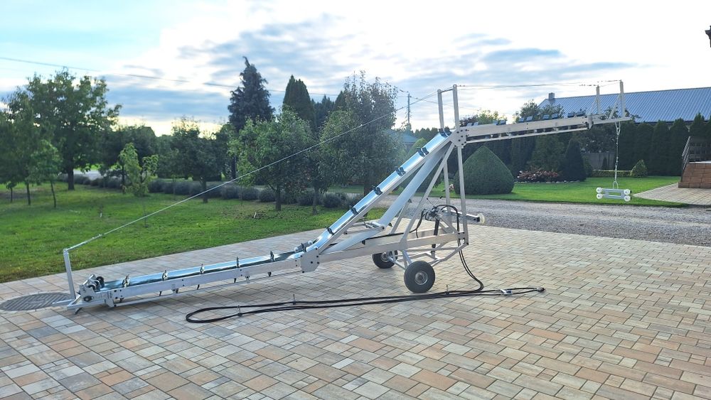 Podajnik, taśmociąg do zbioru kapusty, warzyw